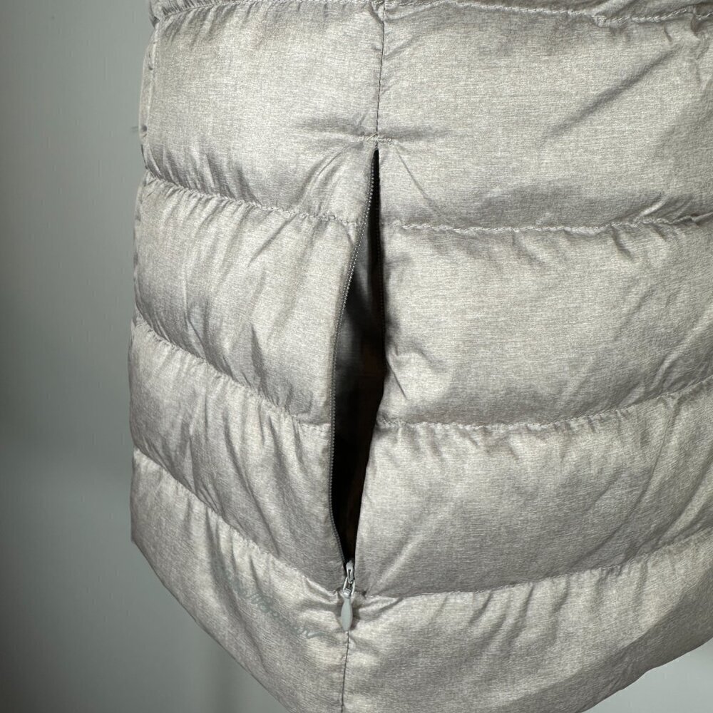 EDDIE BAUER Women’s Size Large EB 650 Gray Down Vest - Picture 6 of 10